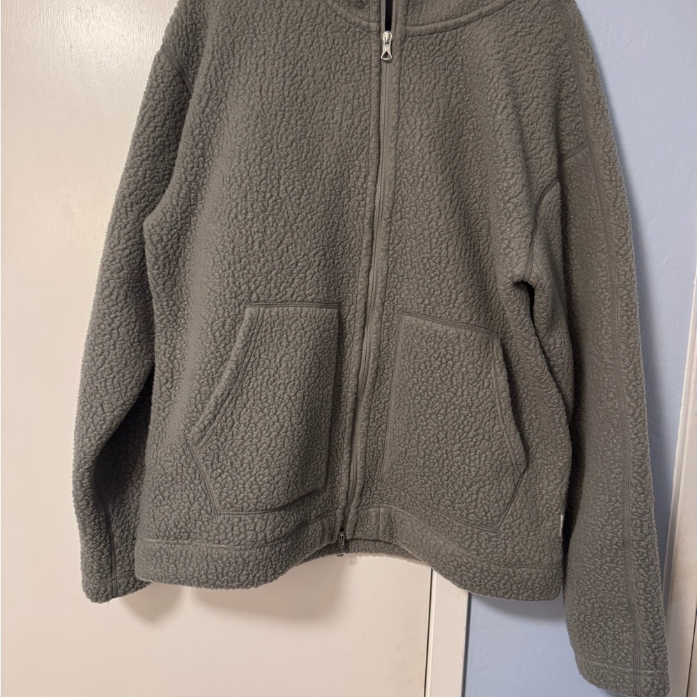 Reigning Champ Gray Fleece Jacket grey new with tags size large